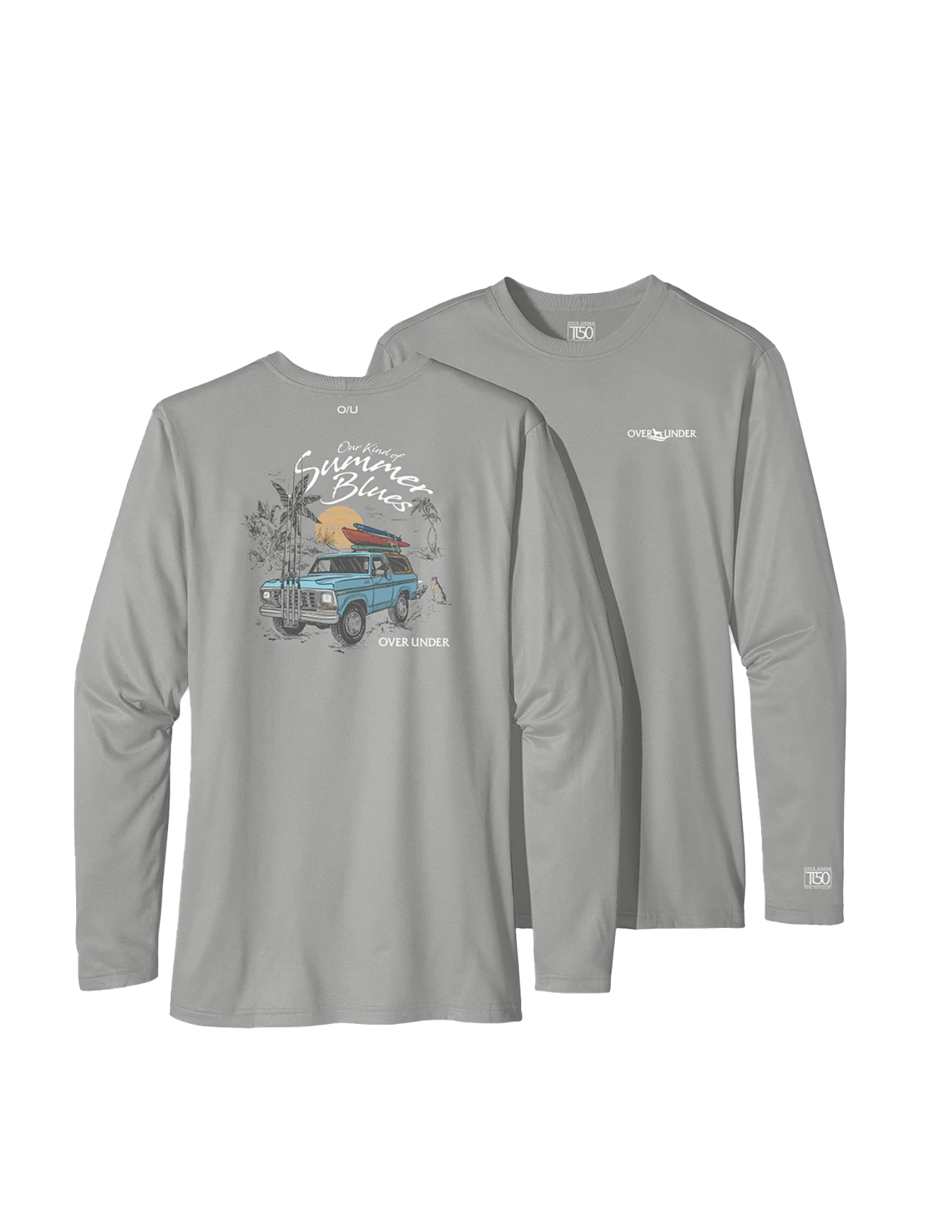 Youth Summer Blues LS Tidal Tech T-Shirt Bonefish - Beau Outfitters