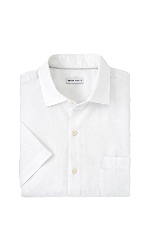 Seaward Seersucker SS Shirt White