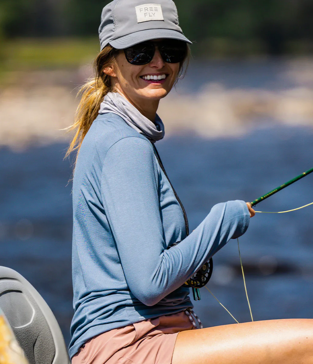 Ws Bamboo Shade Long Sleeve Shirt II Slate Blue - Beau Outfitters