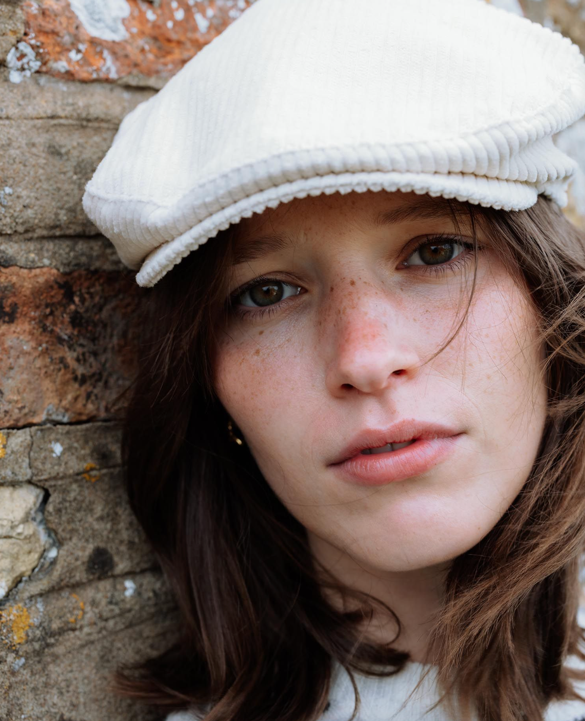 Ws Craster Flat Cap Eggshell