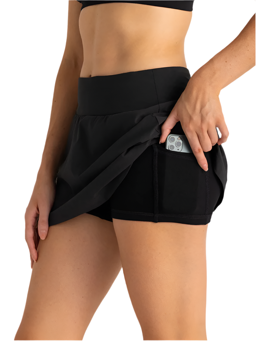 Ws 13" Lined Active Breeze Skort Black