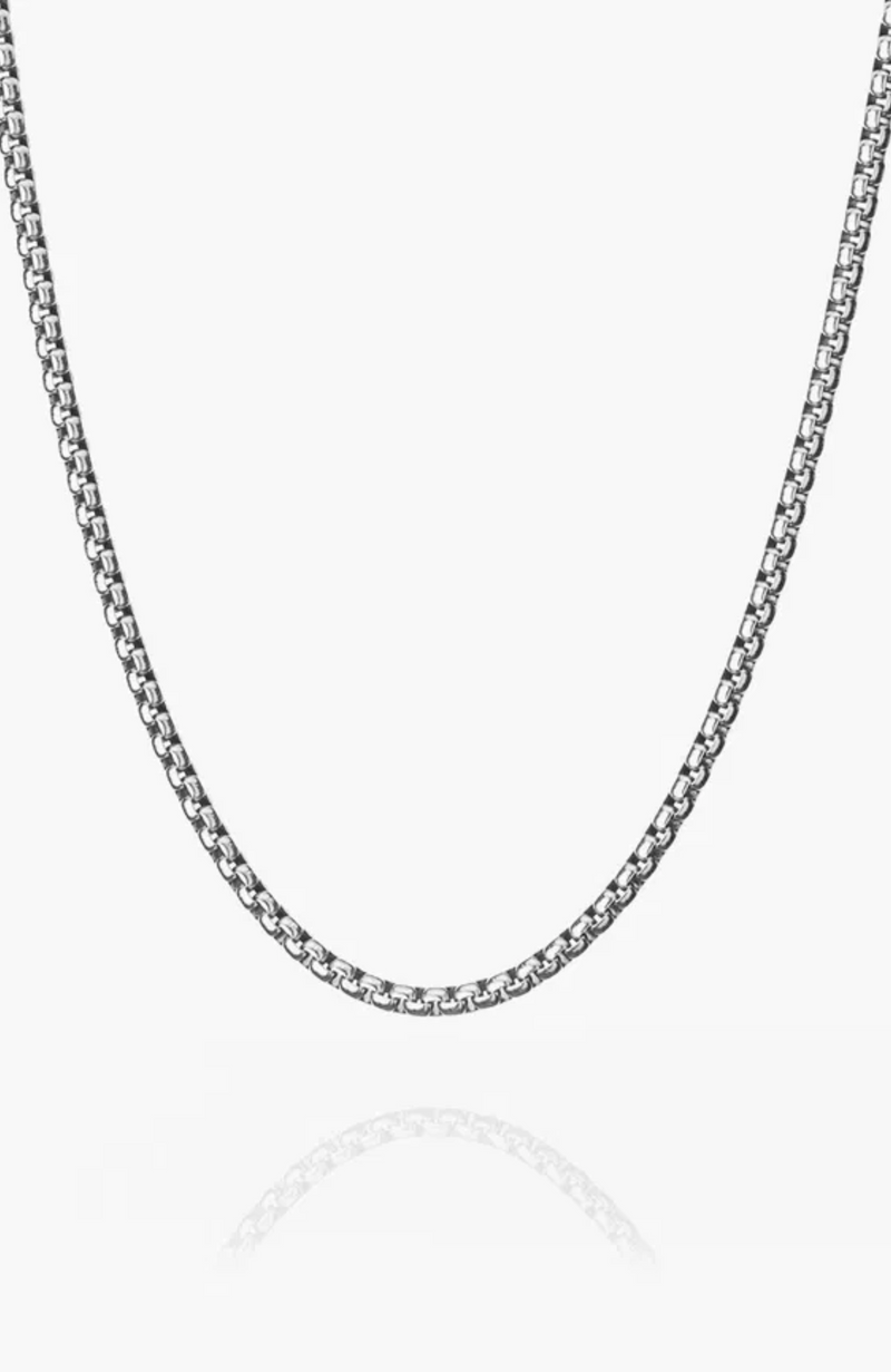 Boxchain Necklace 55cm Silver