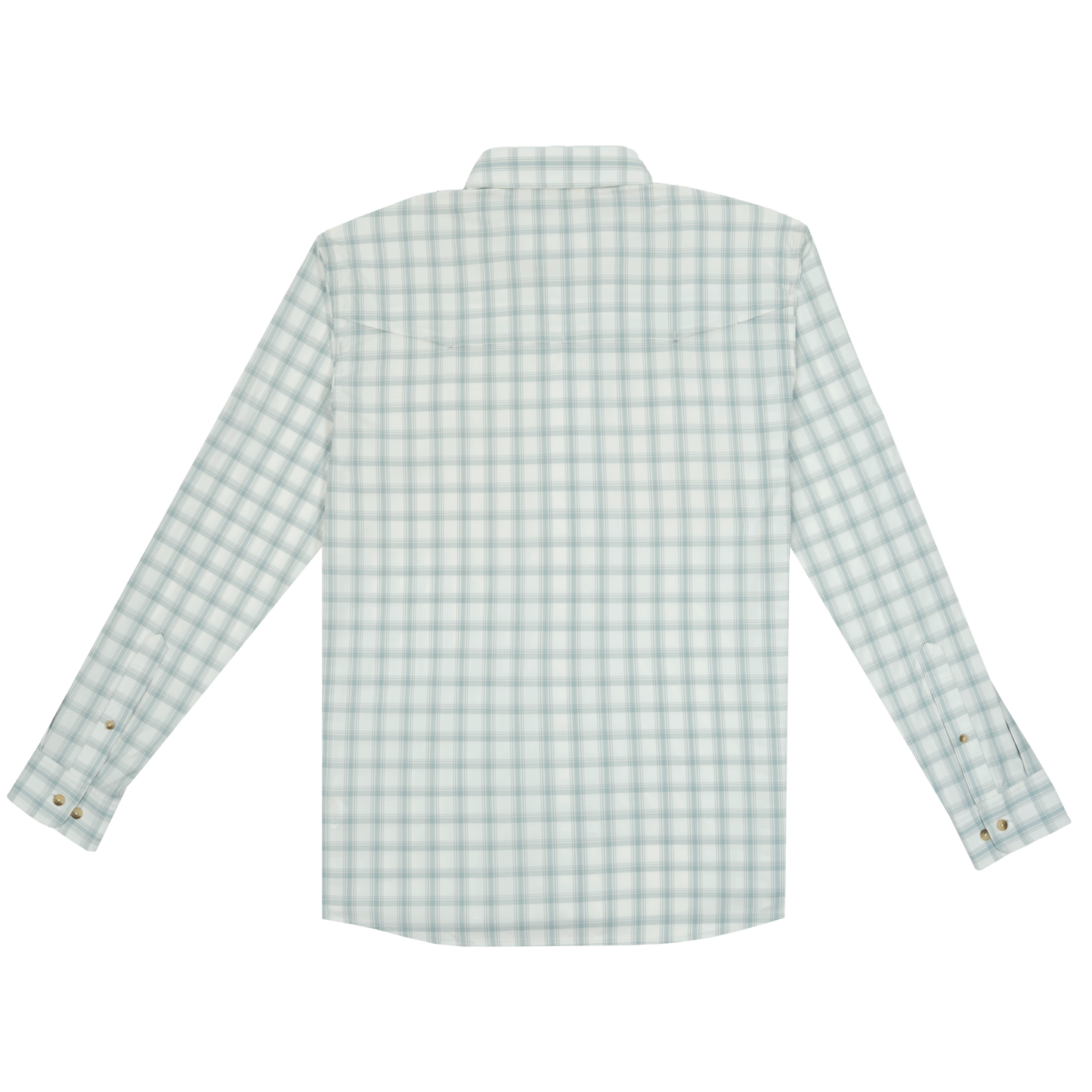 The 12 Weight Original Fishing LS Shirt Slim Fit Grey/Green Plaid
