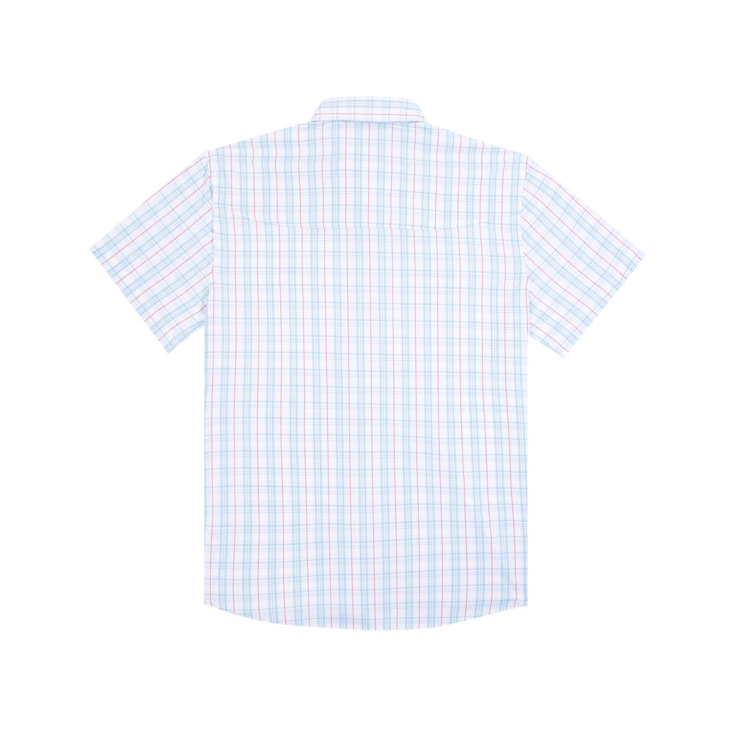 The Clinch Knot SS Shirt Slim Fit Red/Grey/Blue Plaid