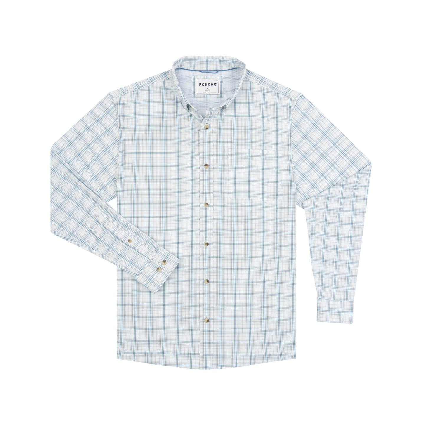 The Head Shake Ultra Light LS Shirt Reg Fit Slate/Silver Plaid