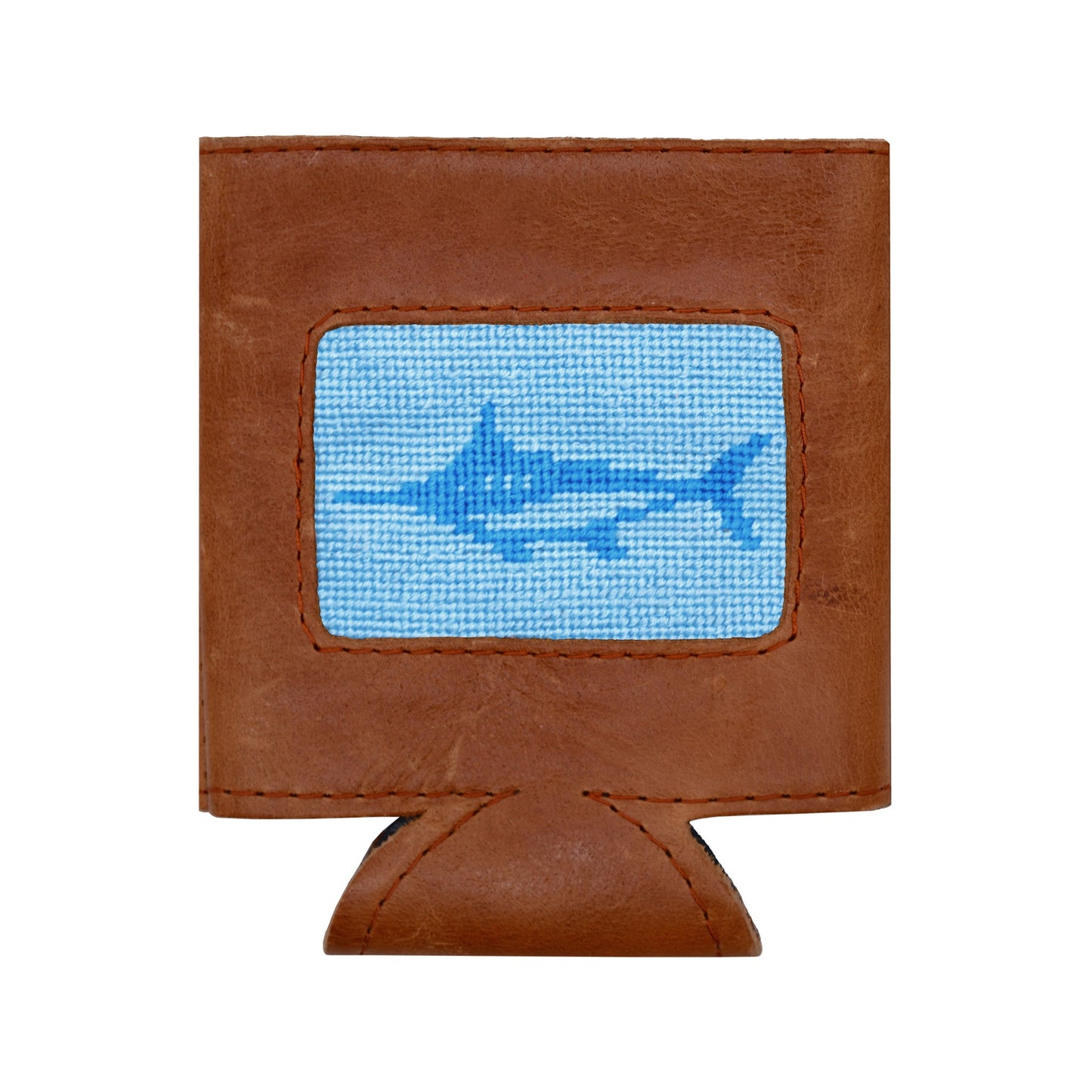 Trophy Marlin (Sky Blue) Needlepoint Koozie