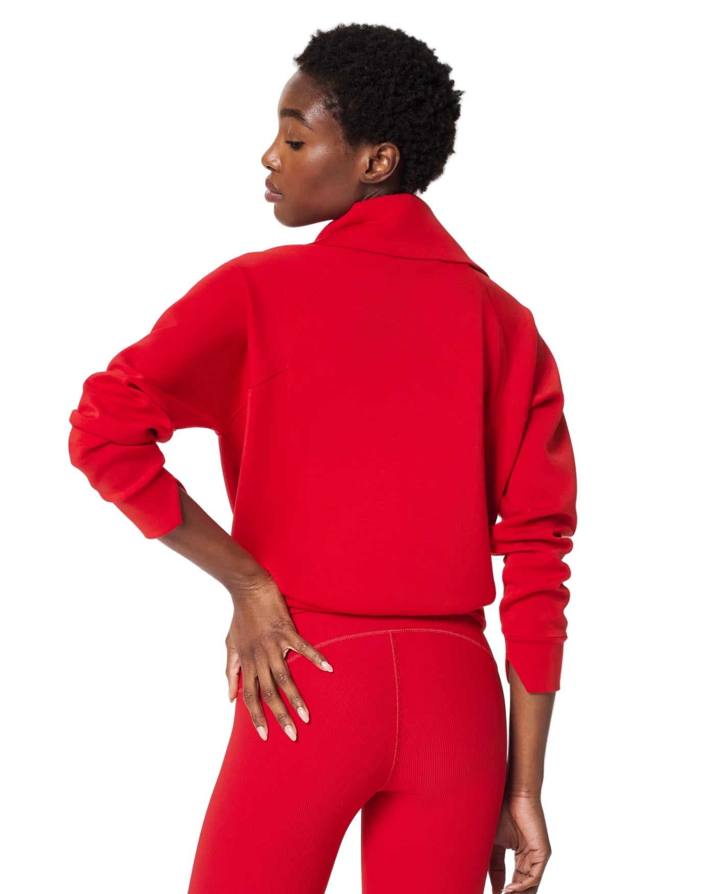 Ws AirEssentials Half Zip Spanx Red