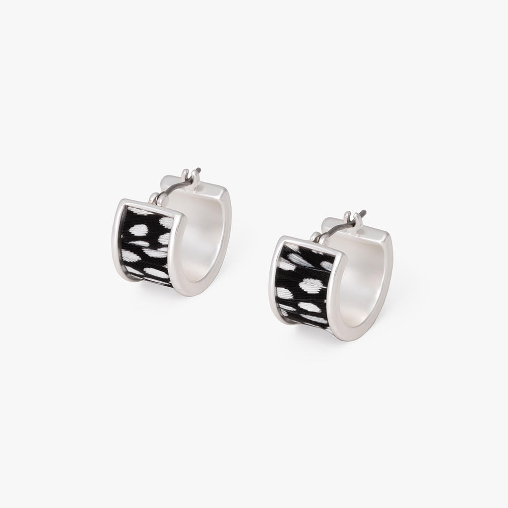 Abigail Two Piece Hoop Earring Silver