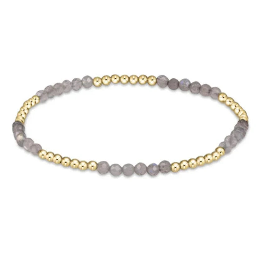 F24 Gemstone Blissful Pattern 2.5mm Bead Bracelet