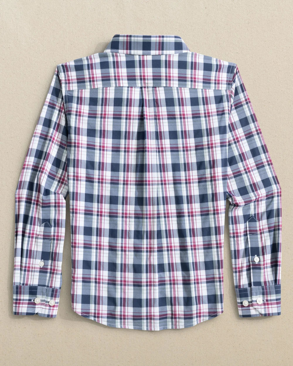 Youth Breakwater Plaid Sport Shirt Dress Blue