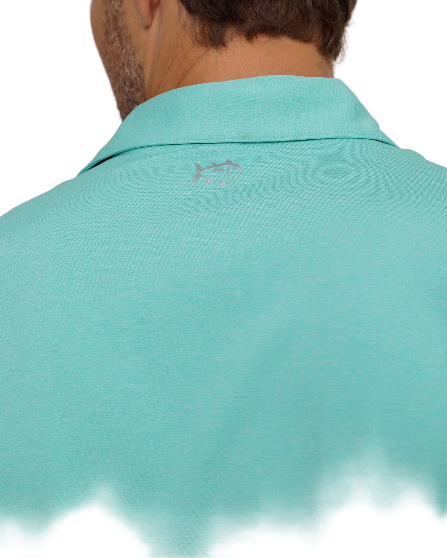 Brrreeze Heather Perf Polo Turtle Green