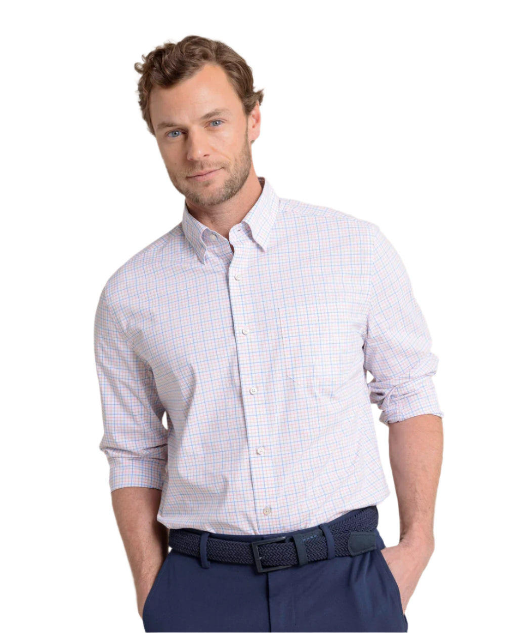 Broughton Plaid Charleston Shirt Petal Pink