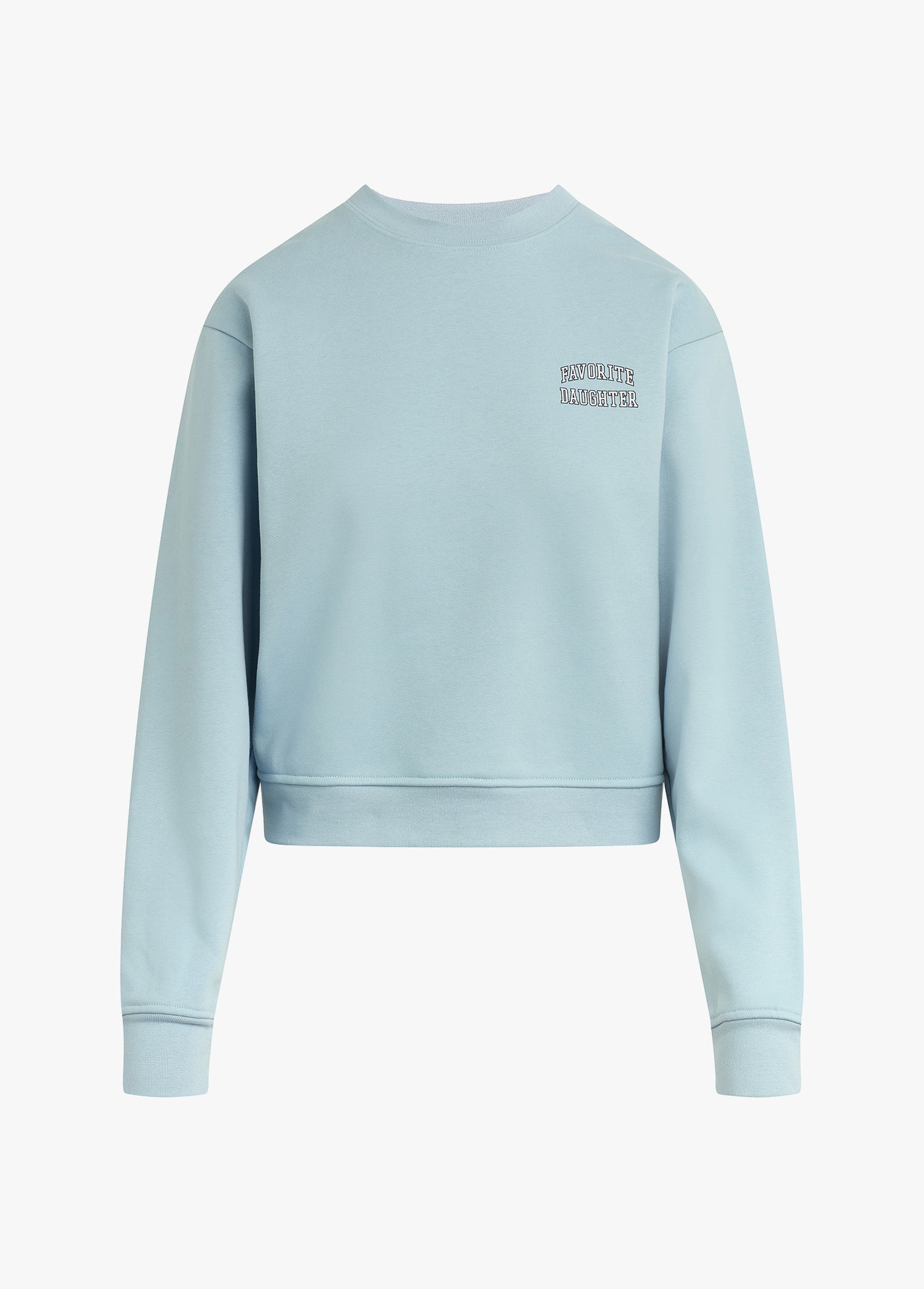 Ws FD Collegiate Chest Classic Sweatshirt Sea Blue/Gardenia