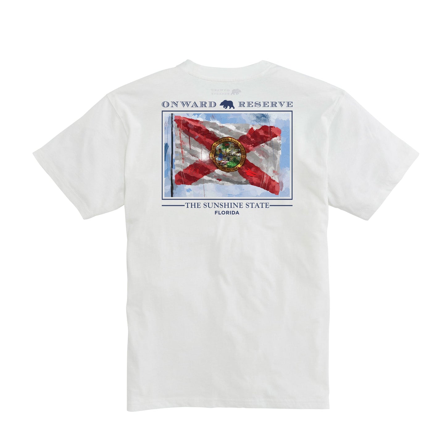 Florida State Flag SS T-Shirt White