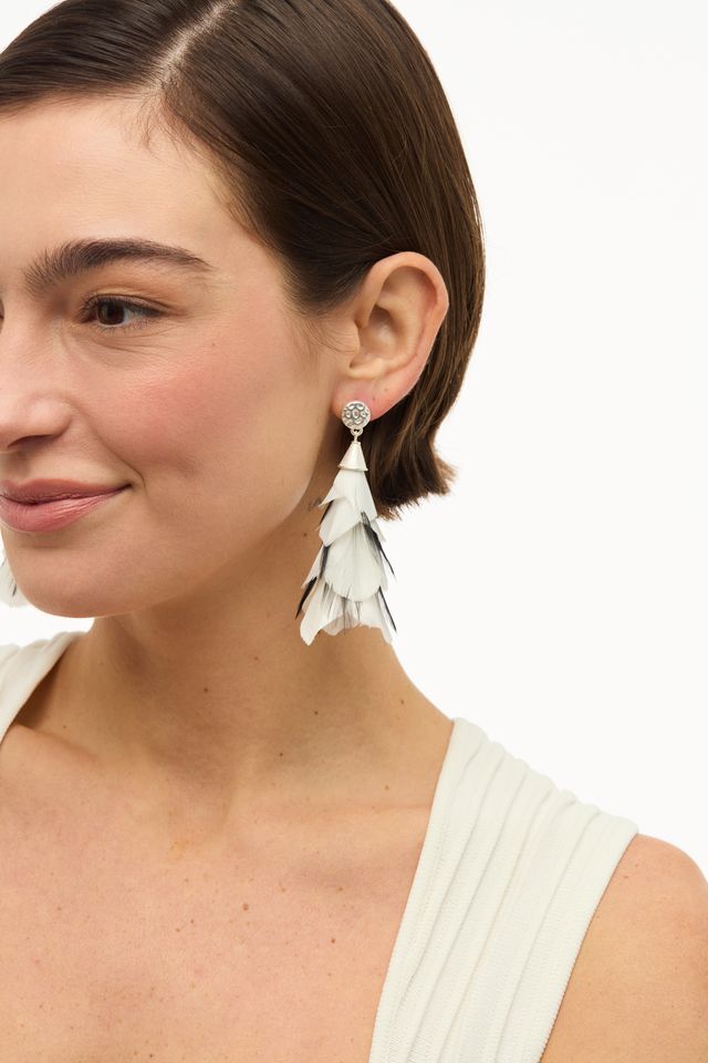 Angela Statement Drop Earring Silver