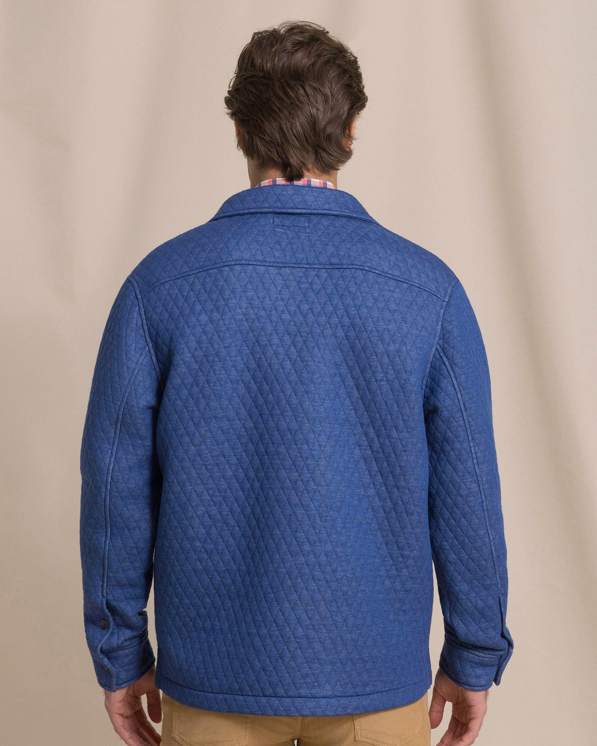 Quilted Knit Shacket Nautical Blue