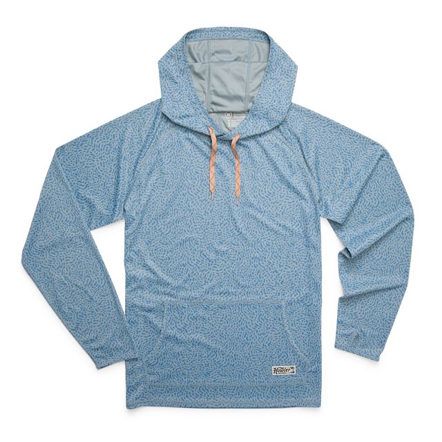 Loggerhead Hoodie Pond Patterns Iron Blue