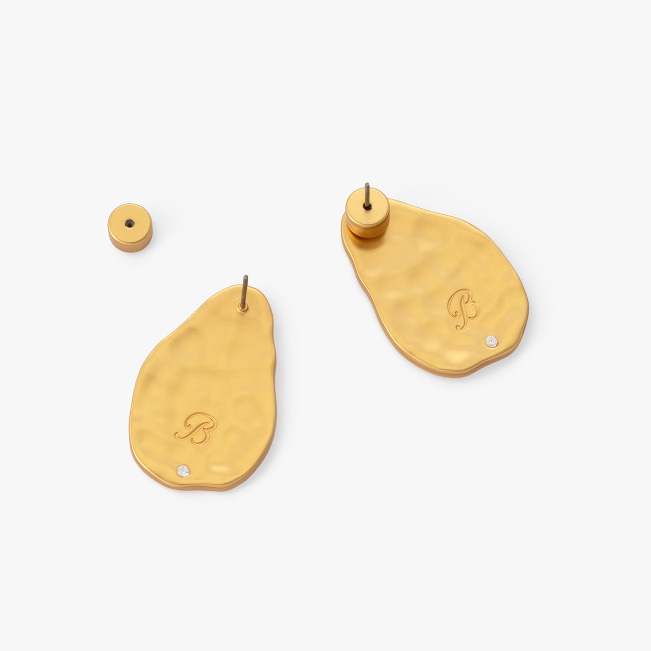 Ashley Large Organic Stud Earring