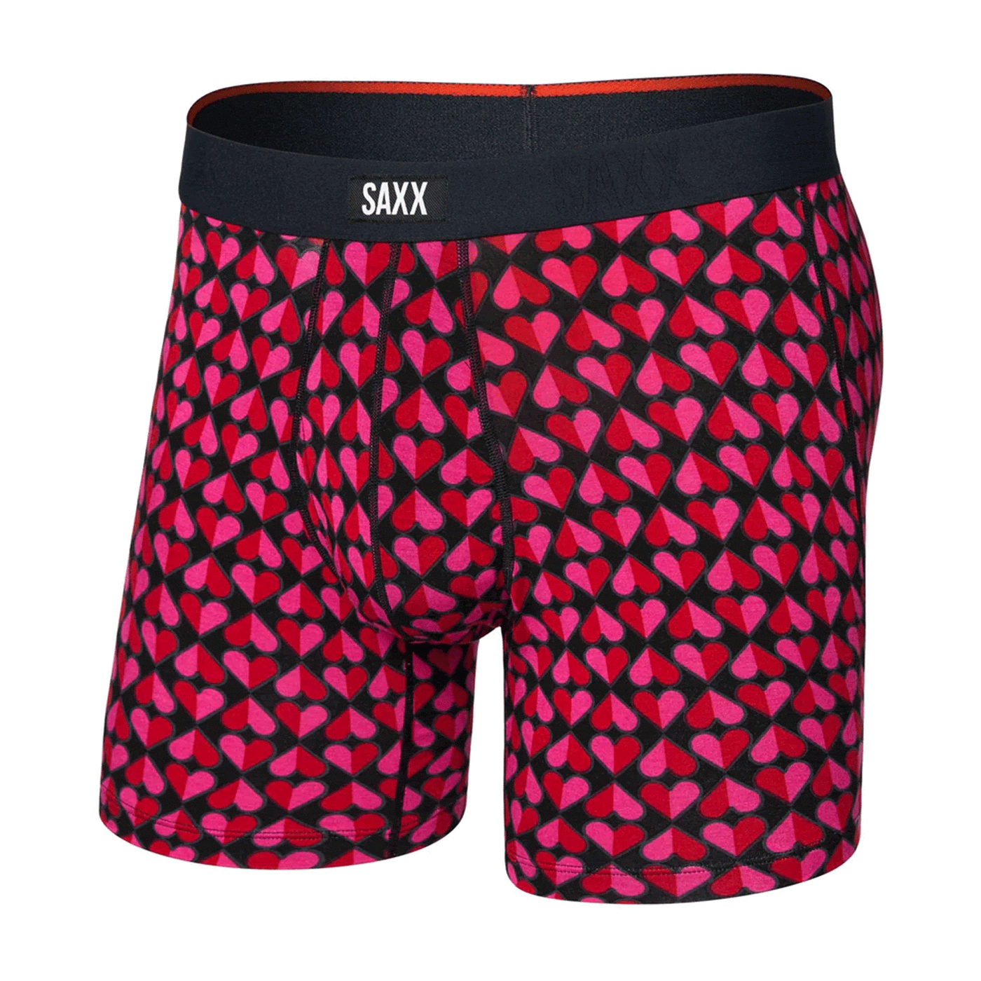 Vibe Xtra Boxer Brief Love Check Baby Black