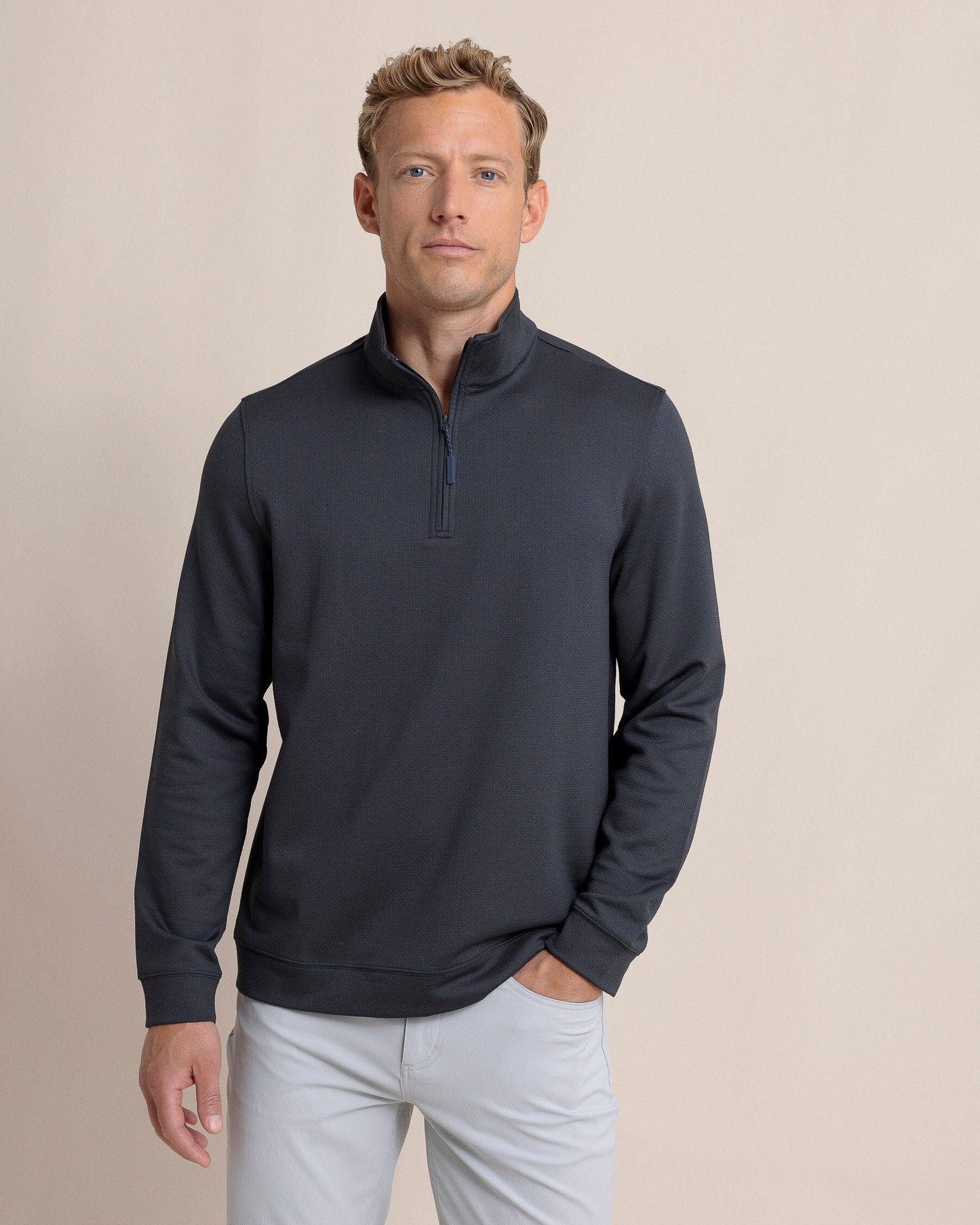 Schooner 1/4 Zip Caviar Black