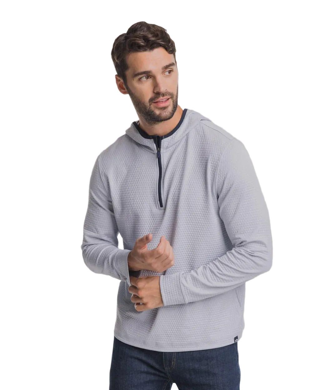 Scuttle 1/4 Zip Hoodie Slate Grey