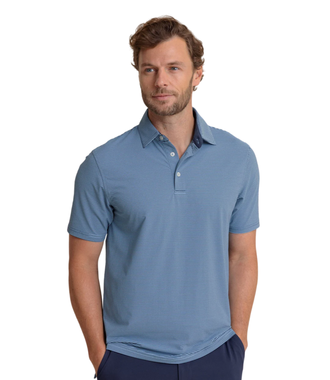 Brrreeze Meadowbrook Strp Polo Ocean Channel