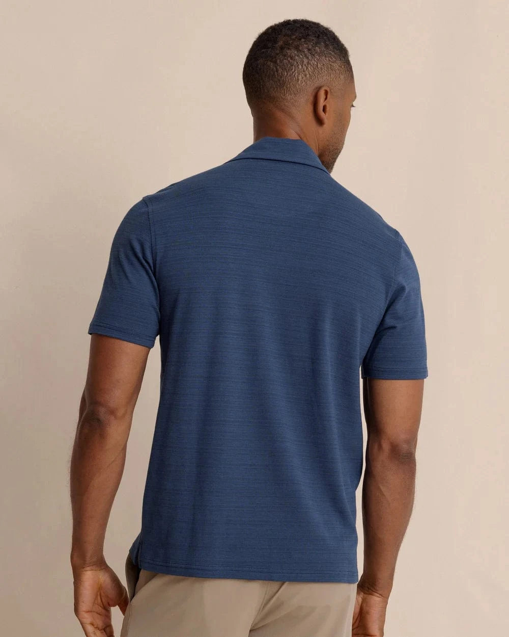 Woodland Covered Placket Polo Dress Blue