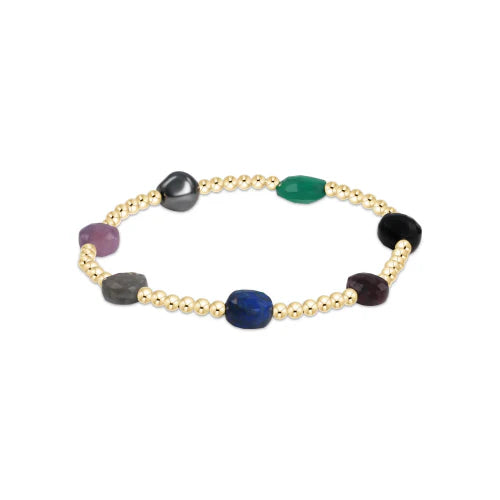 F24 Gemstone Admire Gold 3mm Bead Bracelet