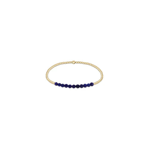 F24 Gemstone Gold Bliss 2mm Bead Bracelet