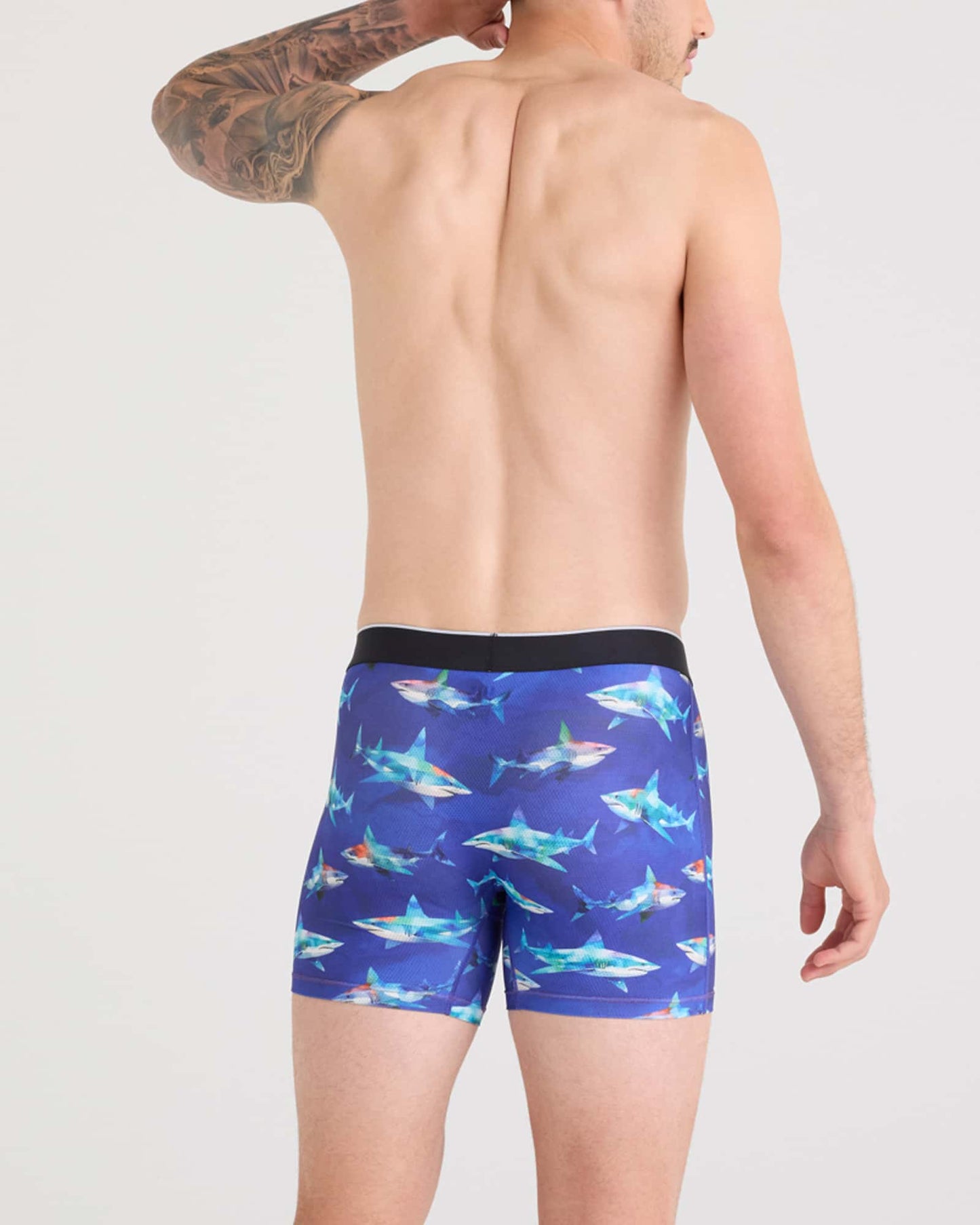 Volt Boxer Brief Shattered Sharks Blue