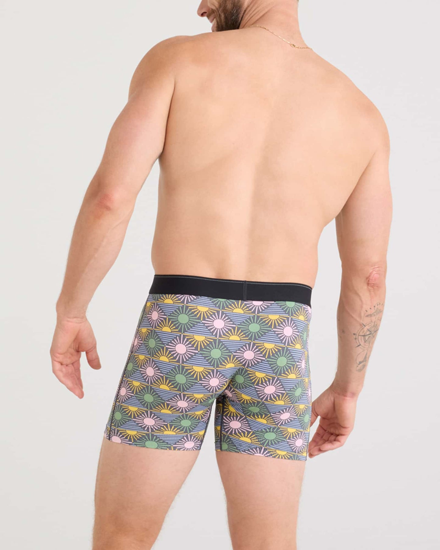 Quest Boxer Brief Rise And Shine Ebony