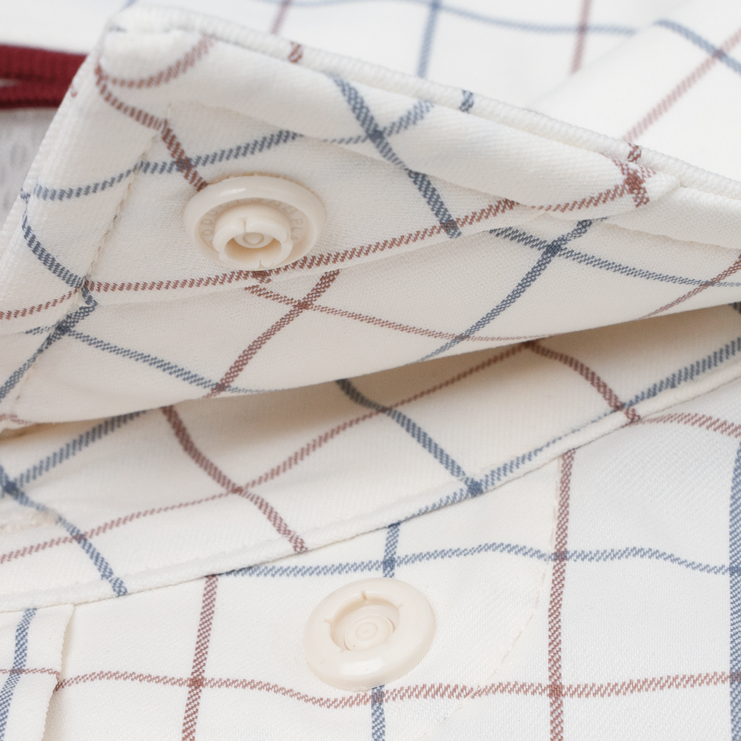 The Fairhope Ultra-Light LS Shirt Maroon/Blue Plaid