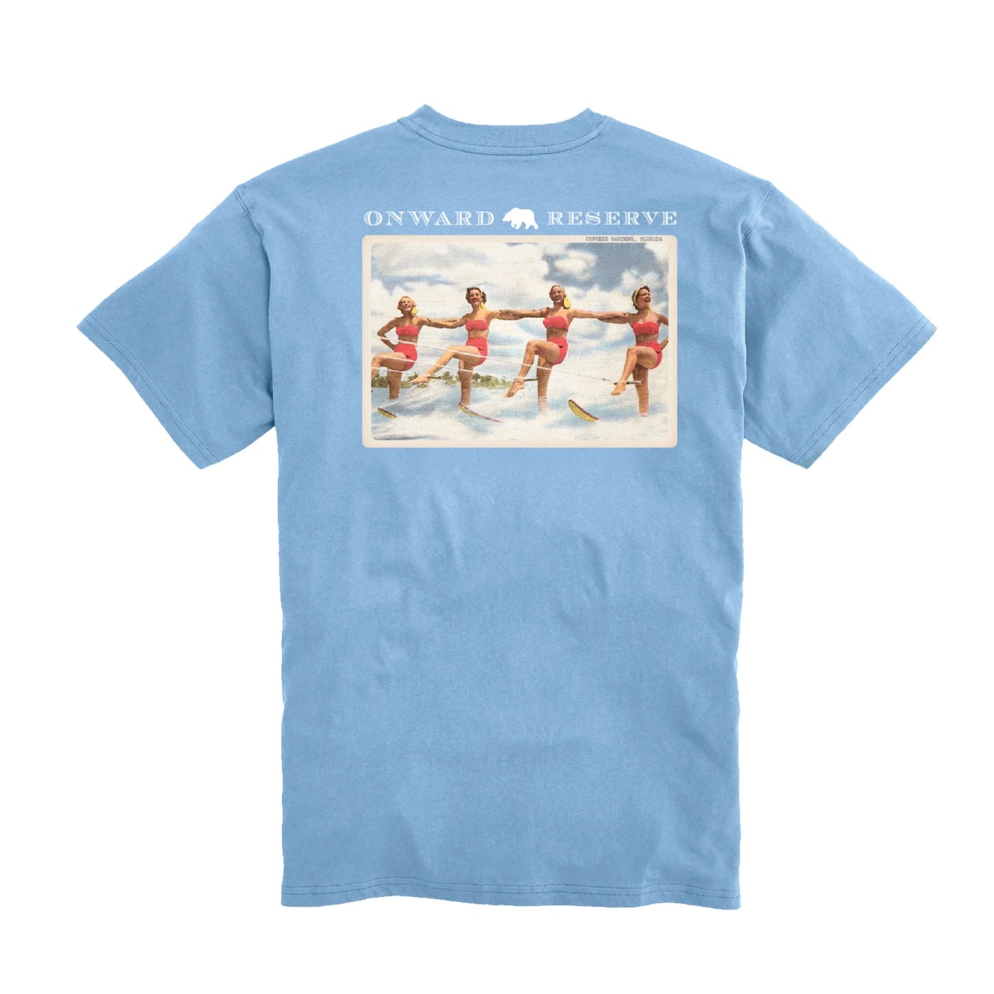 Vintage Ski Postcard T-Shirt Sky