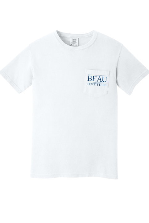 Beau Original Logo SS T-Shirt White/Navy