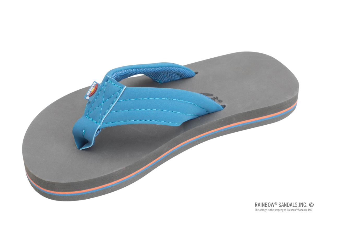 Youth rainbow online flip flops