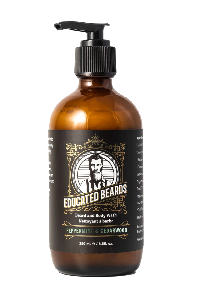 Beard & Body Wash 8.5 fl oz Peppermint & Cedarwood - Beau Outfitters