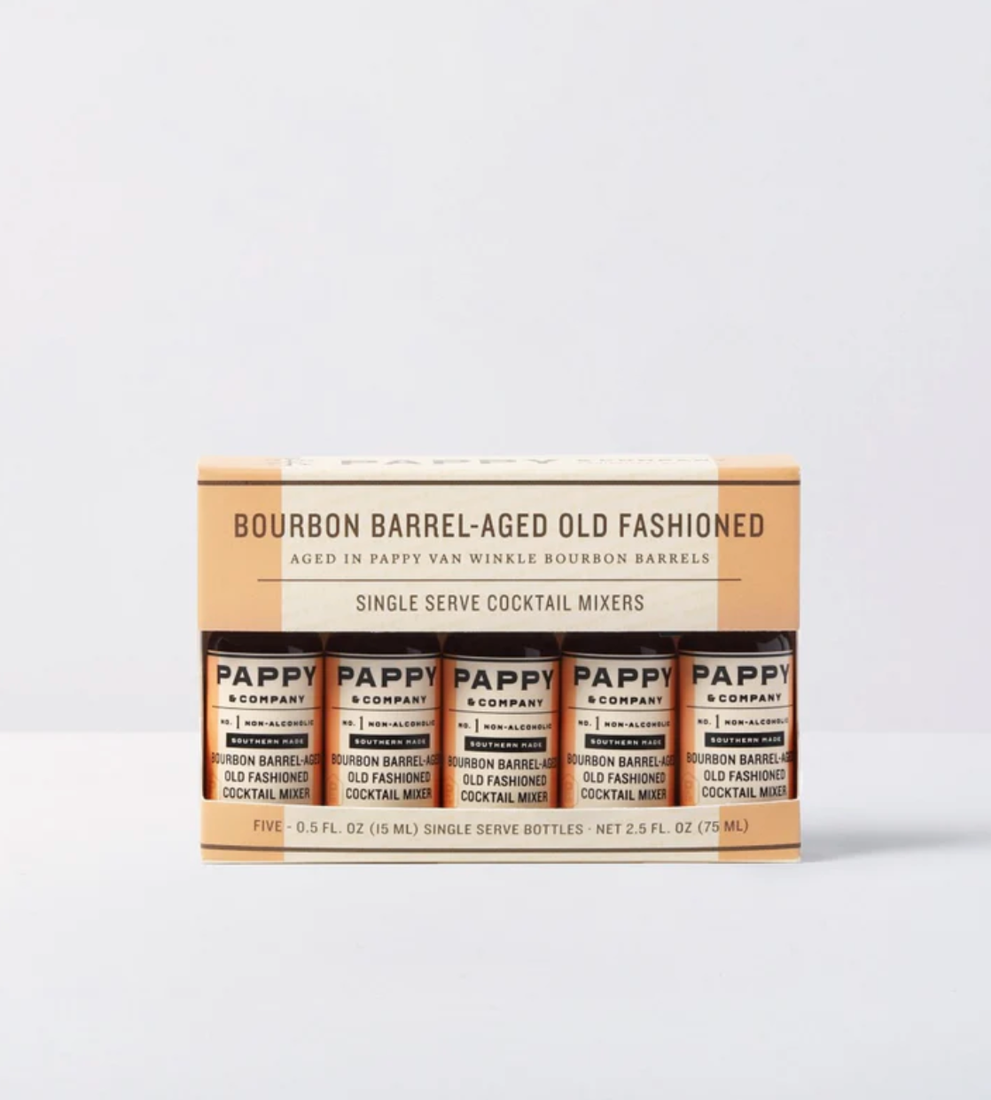 Bourbon Barrel Aged Old Fashioned Mix: Single Serve 5-pack