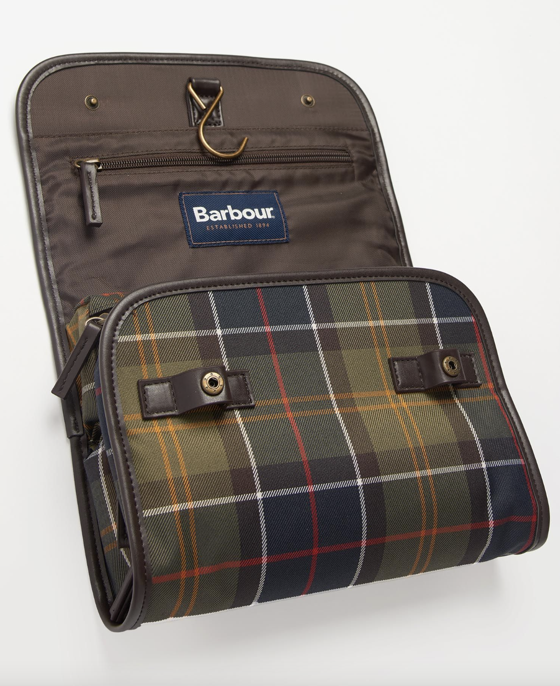 Barbour Tartan Hanging Washbag - Beau Outfitters