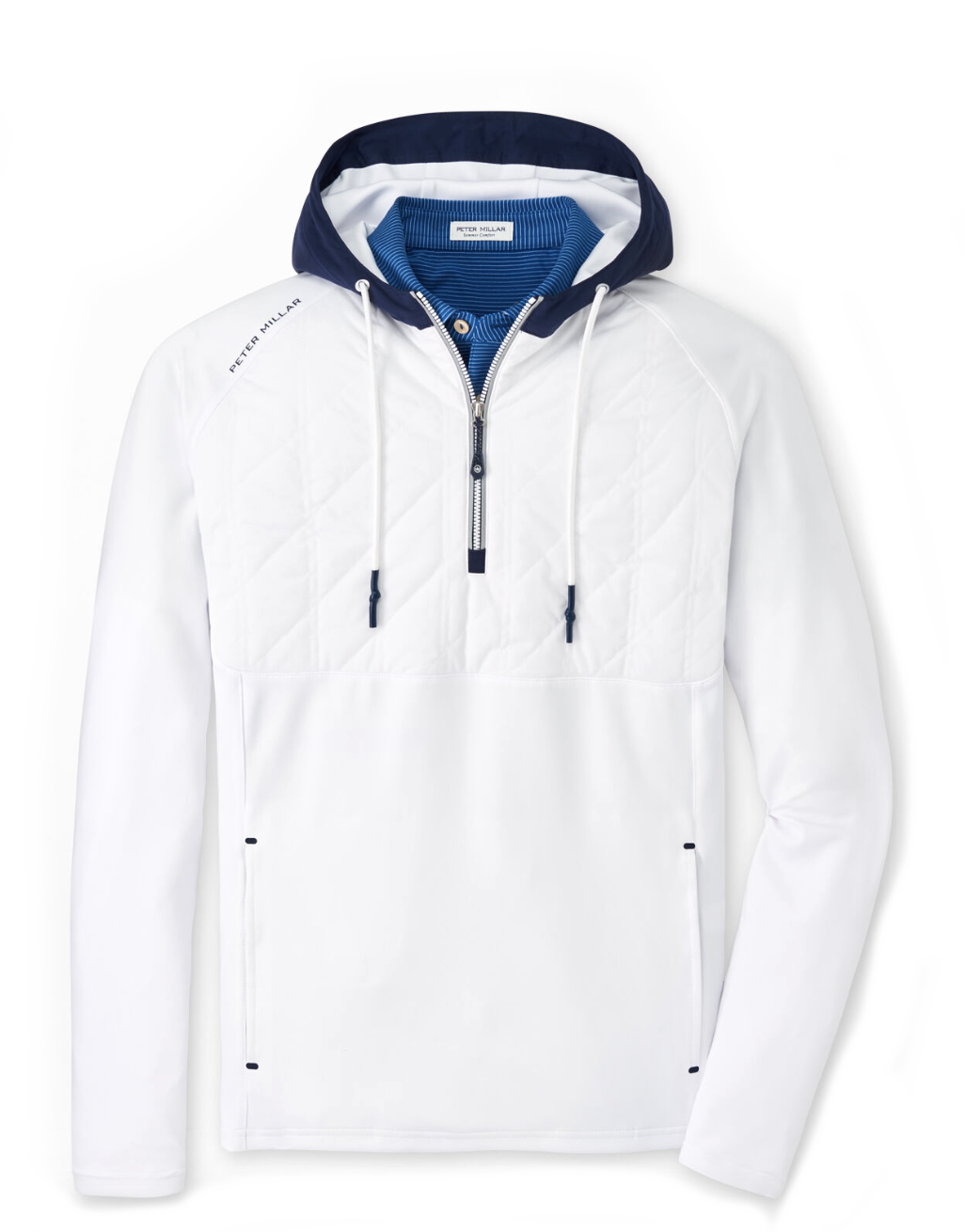 Peter Millar Youth Perth Performance 1/4 Zip White / L