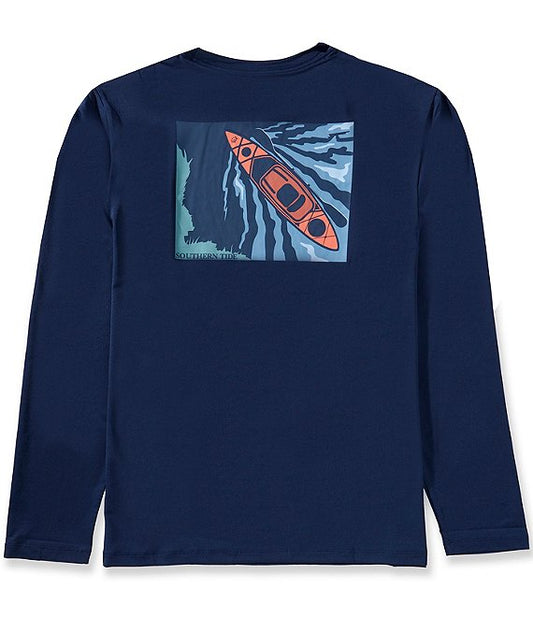 Kayak Marshview Performance T-Shirt Dress Blue