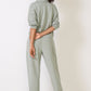 Ws AirEssentials French Rib Wide Leg Pant Sage Brush