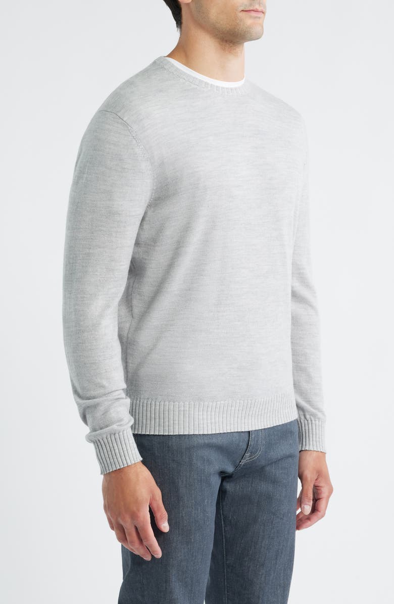 Ronald Merino Crewneck Sweater Light Gray