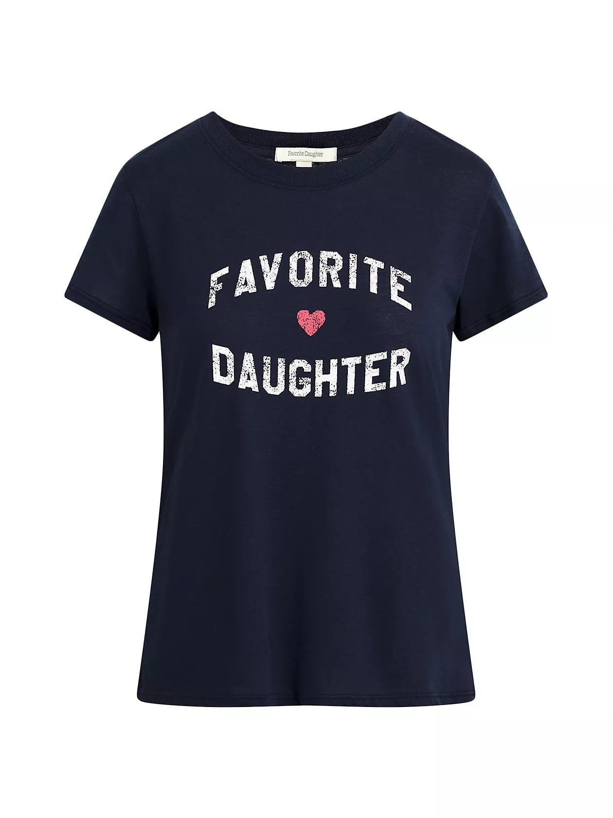 Ws Favorite Daughter Heart T-Shirt Navy - Beau Outfitters