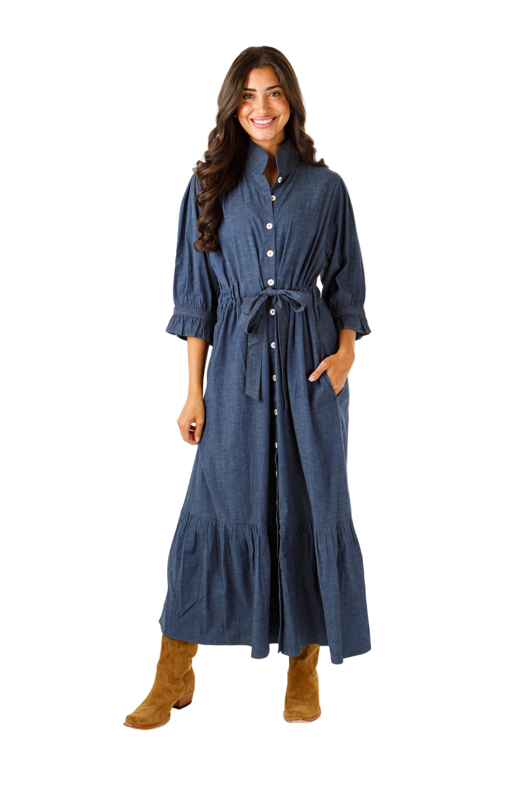 Ws Catherine Dress Stretch Denim