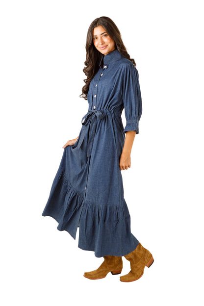 Ws Catherine Dress Stretch Denim