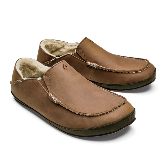 Moloa Slipper Toffee/Dk Wood