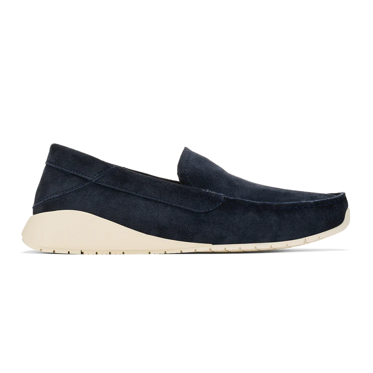 KA' A Italian Suede Loafer Navy