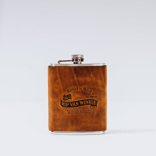 Rip Van Winkle Leather Wrapped Flask