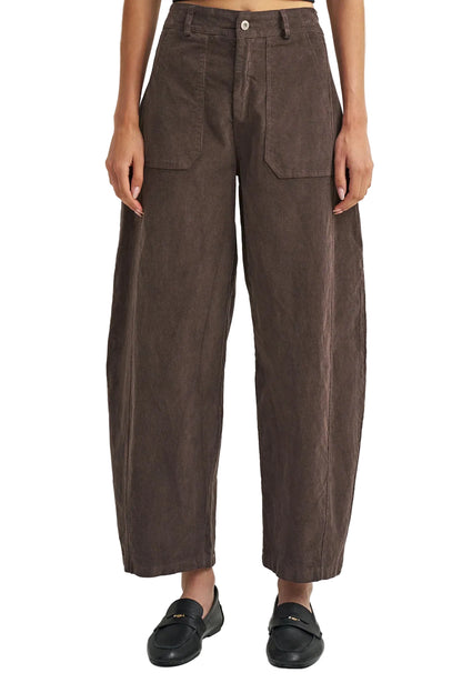 Ws Emmerson Slim Barrel Pant Brown