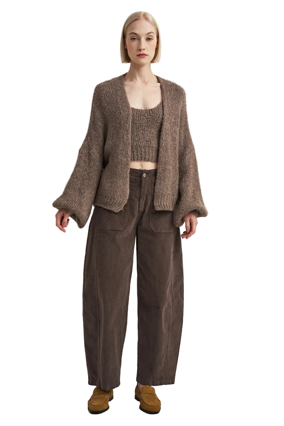 Ws Emmerson Slim Barrel Pant Brown